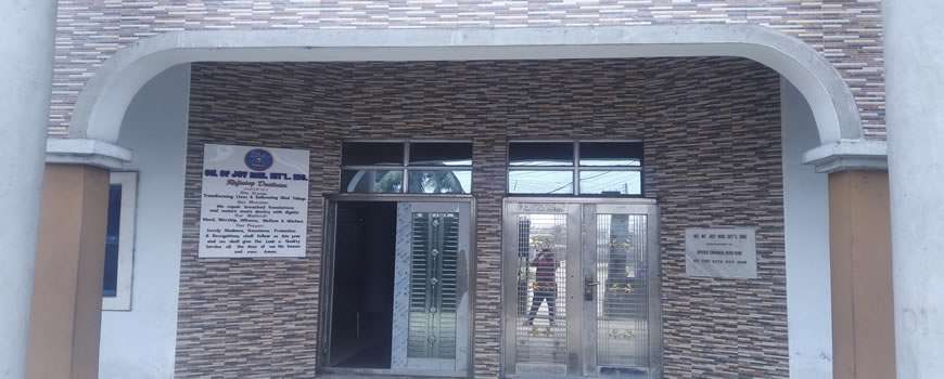 The Main Entrance to OIL OF JOY MINISTRIES INTERNATIONAL INC. IN BORIKIRI