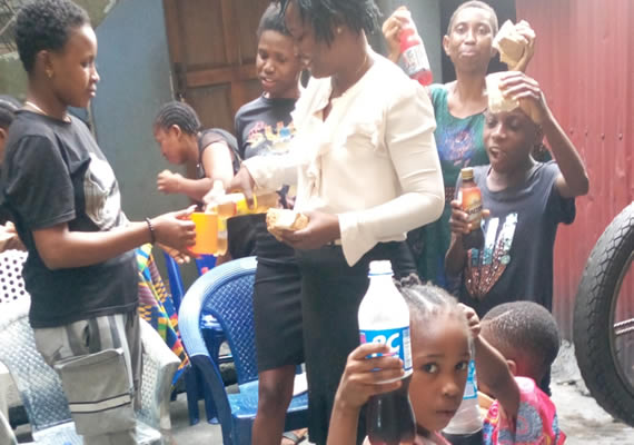 This picture was taken during one of the church celebrations.
